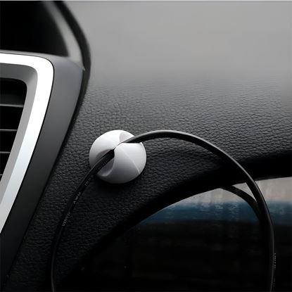 Obraz 5 szt. samoprzylepnych uchwytów na kable