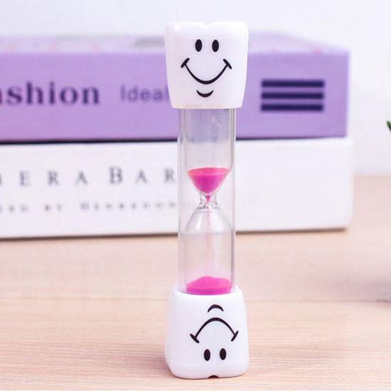 Obrazek z Klepsydra do mycia zębów – niebieska - różowe