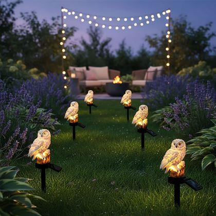 Obrazek z Solarne oświetlenie ogrodowe sowa