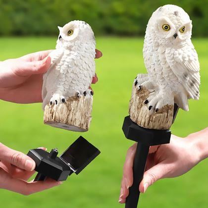 Obrazek z Solarne oświetlenie ogrodowe sowa