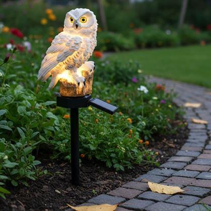 Obrazek z Solarne oświetlenie ogrodowe sowa