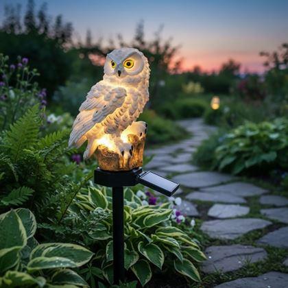 Obrazek z Solarne oświetlenie ogrodowe sowa