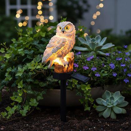 Obrazek z Solarne oświetlenie ogrodowe sowa
