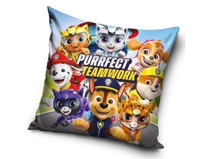 Obrazek z Poszewka na poduszkę 40x40 cm - Psi Patrol Purrfect Teamwork