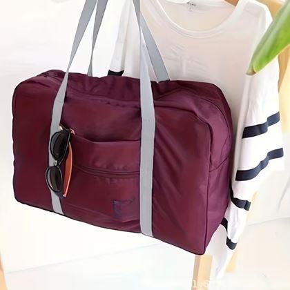 Obrazek z Składana torba podróżna – bordowa