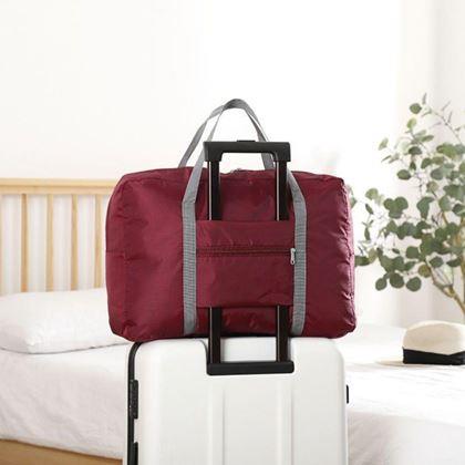 Obrazek z Składana torba podróżna – bordowa