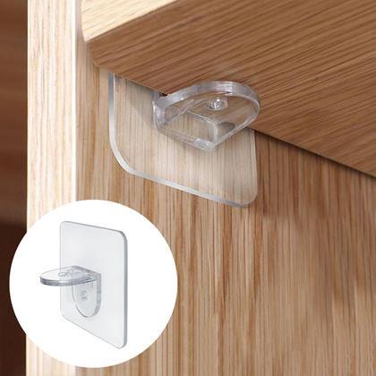 Obrazek z Samoprzylepny uchwyt na półkę 10 szt