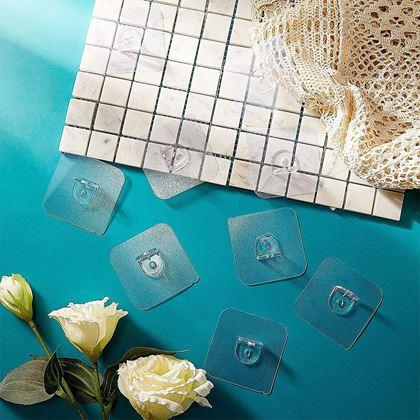 Obrazek z Samoprzylepny uchwyt na półkę 10 szt