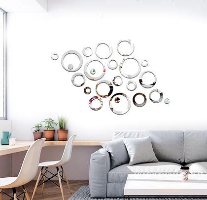 Obrazek z Naklejki na ścianę / lustro - kręgi