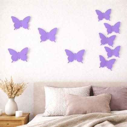 Obrazek z Motyle 3D na ścianę - fioletowe