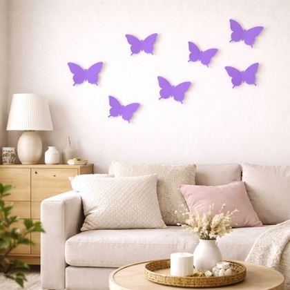 Obrazek z Motyle 3D na ścianę - fioletowe