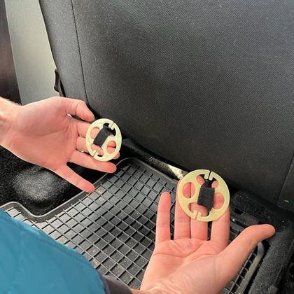 Obrazek z Komplet poduszek na siedzisko  -  czarne