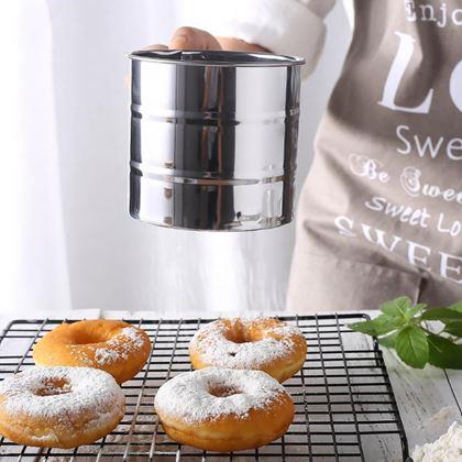 Obrazek z Sitko kuchenne ze stali nierdzewnej z miarką