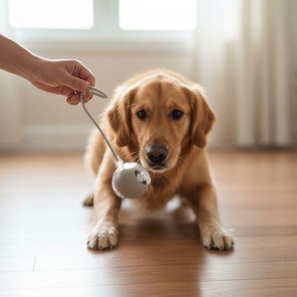 Obrazek z Ładowana piłka ruchoma dla zwierząt