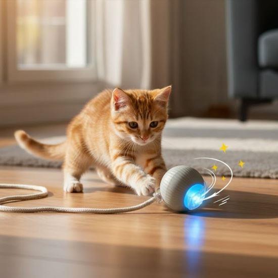 Obrazek z Ładowana piłka ruchoma dla zwierząt