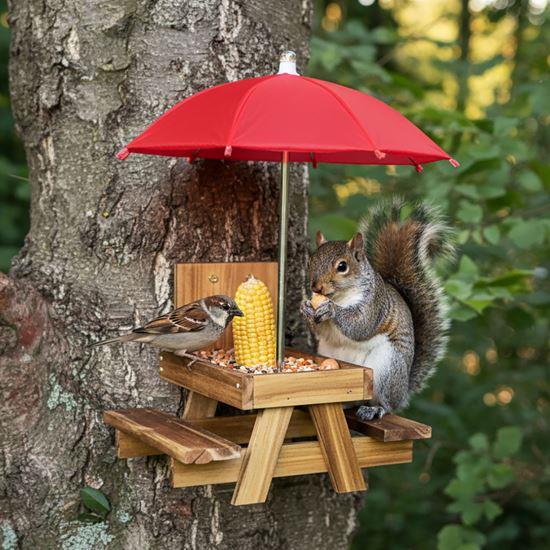 Obrazek z Drewniany karmnik