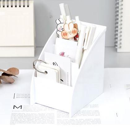 Obrazek z Organizer na biurko z przegródkami  -  biały