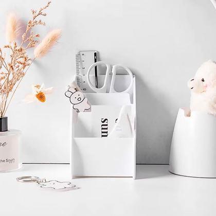 Obrazek z Organizer na biurko z przegródkami  -  biały