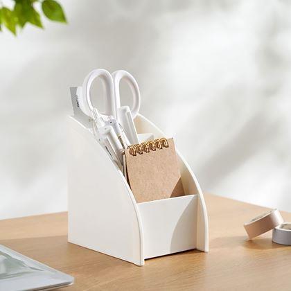 Obrazek z Organizer na biurko z przegródkami  -  biały