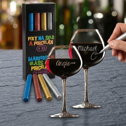 Obraz Markery do szkła i porcelany 4 szt