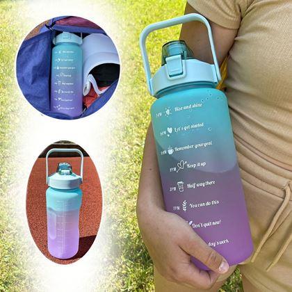 Obrazek z Butelka na wodę z motywacyjnym napisem 2 l