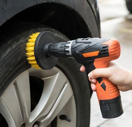 Obrazek z Zestaw szczotek czyszczących na wiertarkę