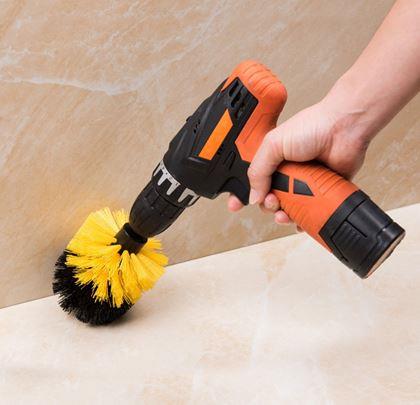 Obrazek z Zestaw szczotek czyszczących na wiertarkę