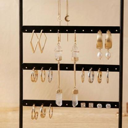 Obraz Stojak na biżuterię i kolczyki metalowy 