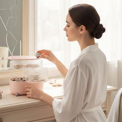 Obraz Designowa szkatułka na biżuterię 3 poziomy