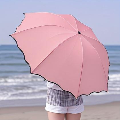 Obrazek z Magiczna składana parasolka -  jasnoróżowy