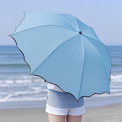 Obrazek z Magiczna składana parasolka -  niebieski