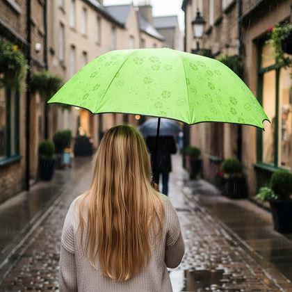 Obrazek z Magiczna składana parasolka -  limonka