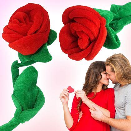 Obrazek z Pluszowa czerwona róża