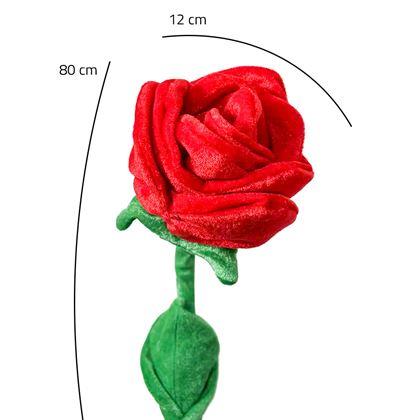 Obrazek z Pluszowa czerwona róża