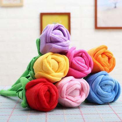 Obrazek z Pluszowa czerwona róża