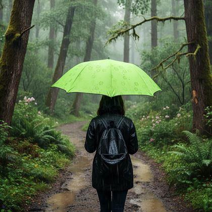 Obrazek z Magiczna składana parasolka -  limonka