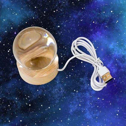 Obrazek z Szklana kula LED świecąca – kot