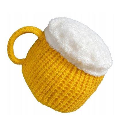 Obrazek z Czapka dziergana - kufel z uchem