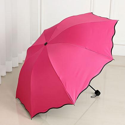 Obrazek z Magiczna składana parasolka -  ciemny róż