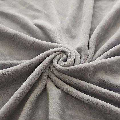 Obrazek z Prześcieradło z mikropluszu 180 x 200 cm  - jasnoszary