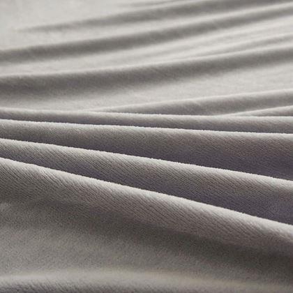 Obrazek z Prześcieradło z mikropluszu 90 x 200 cm  - jasnoszary