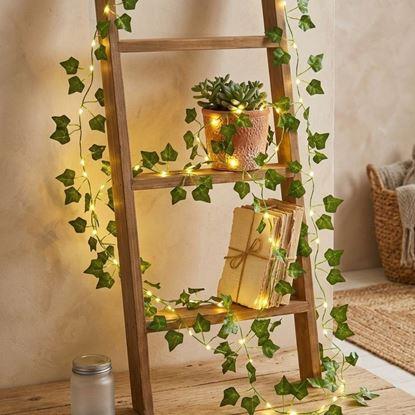 Obraz Łańcuch świetlny 2 m – zielone liście