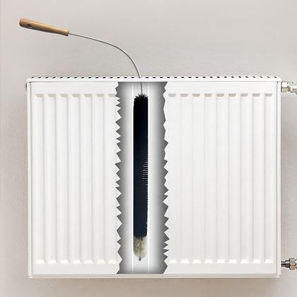 Obrazek z Długa szczotka do czyszczenia grzejników