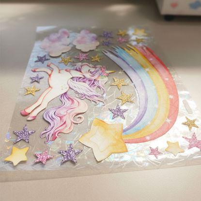 Obraz Dziecięca naklejka na okno - jednorożec