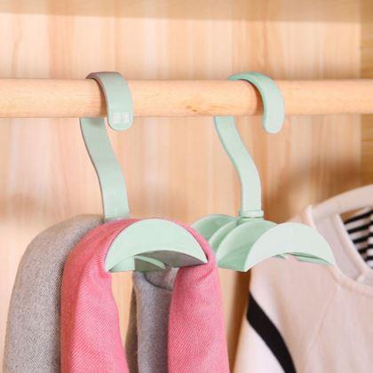 Obrazek z Praktyczny wieszak do szafy – zielony - zielony