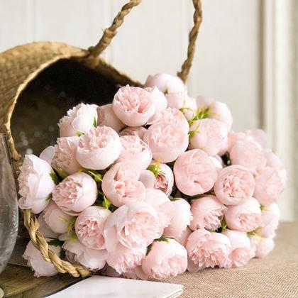 Obrazek z Sztuczny bukiet – piwonia, 9 łodyg