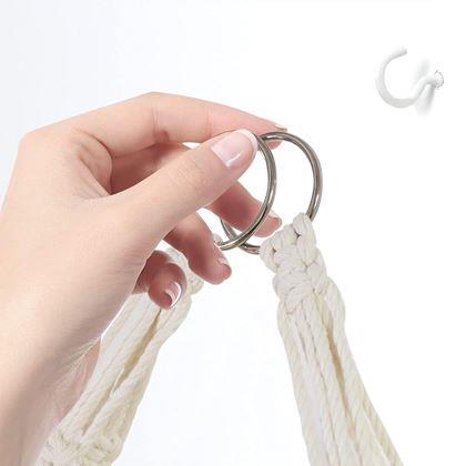 Obrazek z Wisząca półka makramowa, 2 poziomy