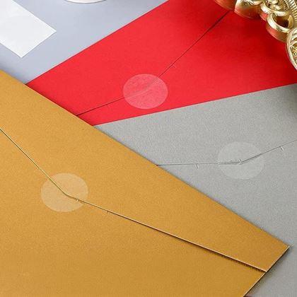 Obrazek z Samoprzylepne przezroczyste kółka - 500 sztuk