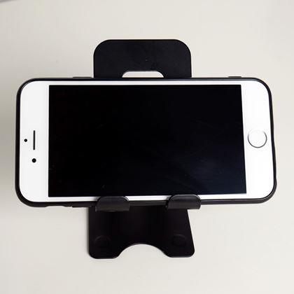 Obrazek z Metalowy uchwyt na telefon - czarny