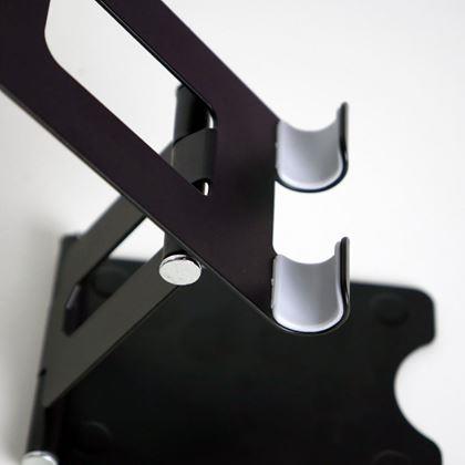 Obrazek z Metalowy uchwyt na telefon - czarny